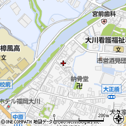 福岡県大川市酒見371-5周辺の地図