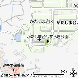 大分県大分市かたしま台3丁目7周辺の地図