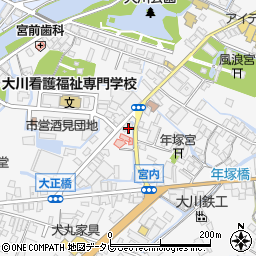 福岡県大川市酒見486-4周辺の地図