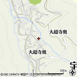 愛媛県宇和島市大超寺奥255周辺の地図