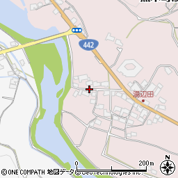 福岡県八女市黒木町湯辺田76周辺の地図
