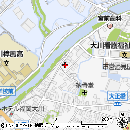 福岡県大川市酒見371-2周辺の地図