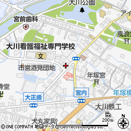 福岡県大川市酒見486-5周辺の地図