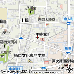 福岡県八女市本町西唐人町2-13-3周辺の地図