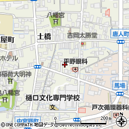 福岡県八女市本町西唐人町2-756周辺の地図