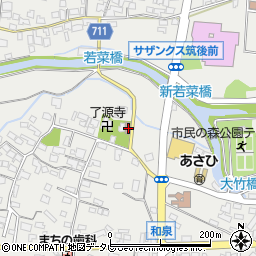 和泉西区公民館周辺の地図