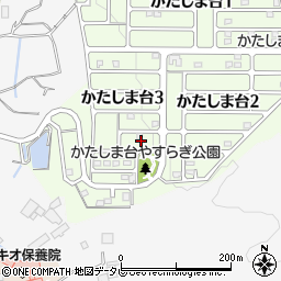 大分県大分市かたしま台3丁目6周辺の地図