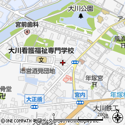 福岡県大川市酒見470周辺の地図