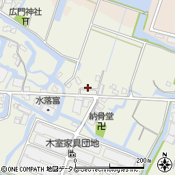 福岡県大川市中木室819周辺の地図