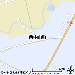 長崎県平戸市西中山町周辺の地図