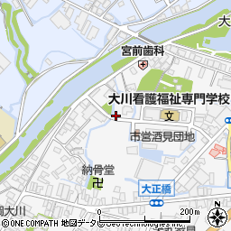 福岡県大川市酒見389周辺の地図