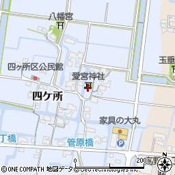 愛宮神社周辺の地図