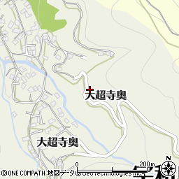 愛媛県宇和島市大超寺奥114周辺の地図