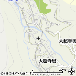 愛媛県宇和島市大超寺奥275周辺の地図