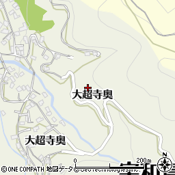 愛媛県宇和島市大超寺奥118周辺の地図