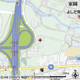 福岡県八女市室岡242-6周辺の地図