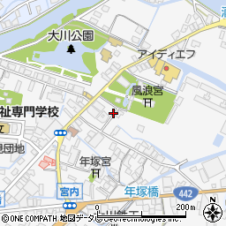 福岡県大川市酒見721-8周辺の地図