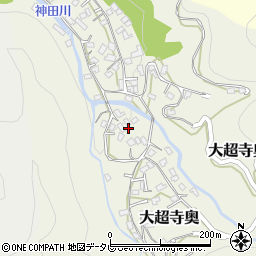 愛媛県宇和島市大超寺奥291周辺の地図