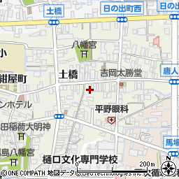 福岡県八女市本町西唐人町1-53周辺の地図
