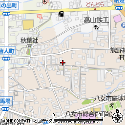 溝田農材株式会社　八女支店周辺の地図