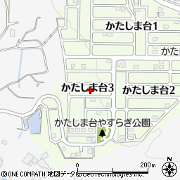 大分県大分市かたしま台3丁目3周辺の地図