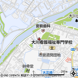 福岡県大川市酒見452-1周辺の地図