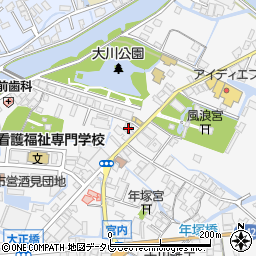 福岡県大川市酒見713周辺の地図