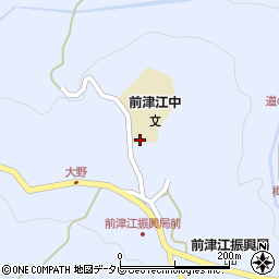 日田市立前津江中学校周辺の地図
