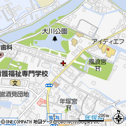 福岡県大川市酒見714-1周辺の地図