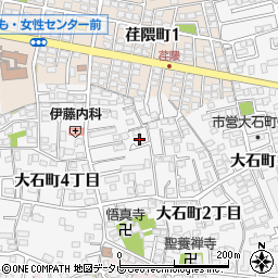 大分県大分市荏隈大石町３丁目395周辺の地図