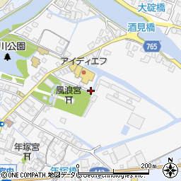 福岡県大川市酒見762-5周辺の地図