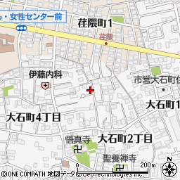 大分県大分市荏隈大石町３丁目395-7周辺の地図