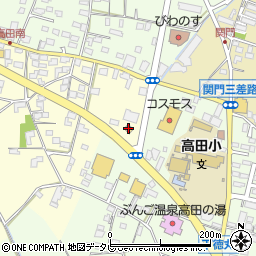 ローソン大分高田店周辺の地図