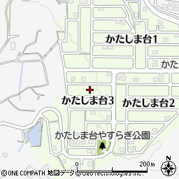 大分県大分市かたしま台3丁目2周辺の地図