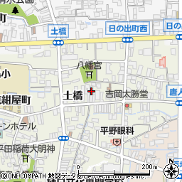 福岡県八女市本町西唐人町1-47周辺の地図