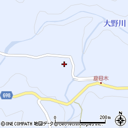 大分県日田市前津江町大野1346周辺の地図