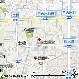 福岡県八女市本町西唐人町1-390周辺の地図