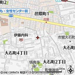 大分県大分市荏隈大石町３丁目402-8周辺の地図