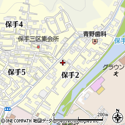 愛媛県宇和島市保手周辺の地図