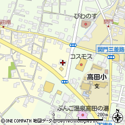 高田校区公民館周辺の地図