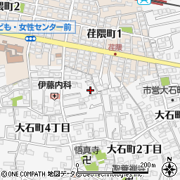 大分県大分市荏隈大石町３丁目402-7周辺の地図