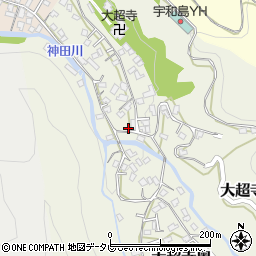 愛媛県宇和島市大超寺奥73周辺の地図