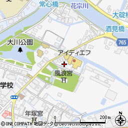 福岡県大川市酒見754-1周辺の地図