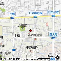 福岡県八女市本町西唐人町1-249周辺の地図