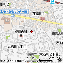 大分県大分市荏隈大石町３丁目402-12周辺の地図