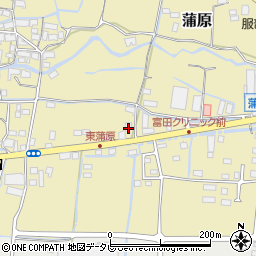 福岡県八女市蒲原1321-2周辺の地図