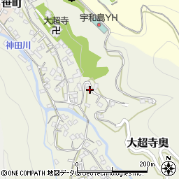愛媛県宇和島市大超寺奥86周辺の地図
