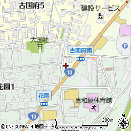 タイムズカー古国府店周辺の地図