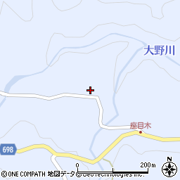 大分県日田市前津江町大野1343周辺の地図