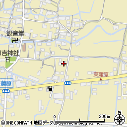 福岡県八女市蒲原1336周辺の地図